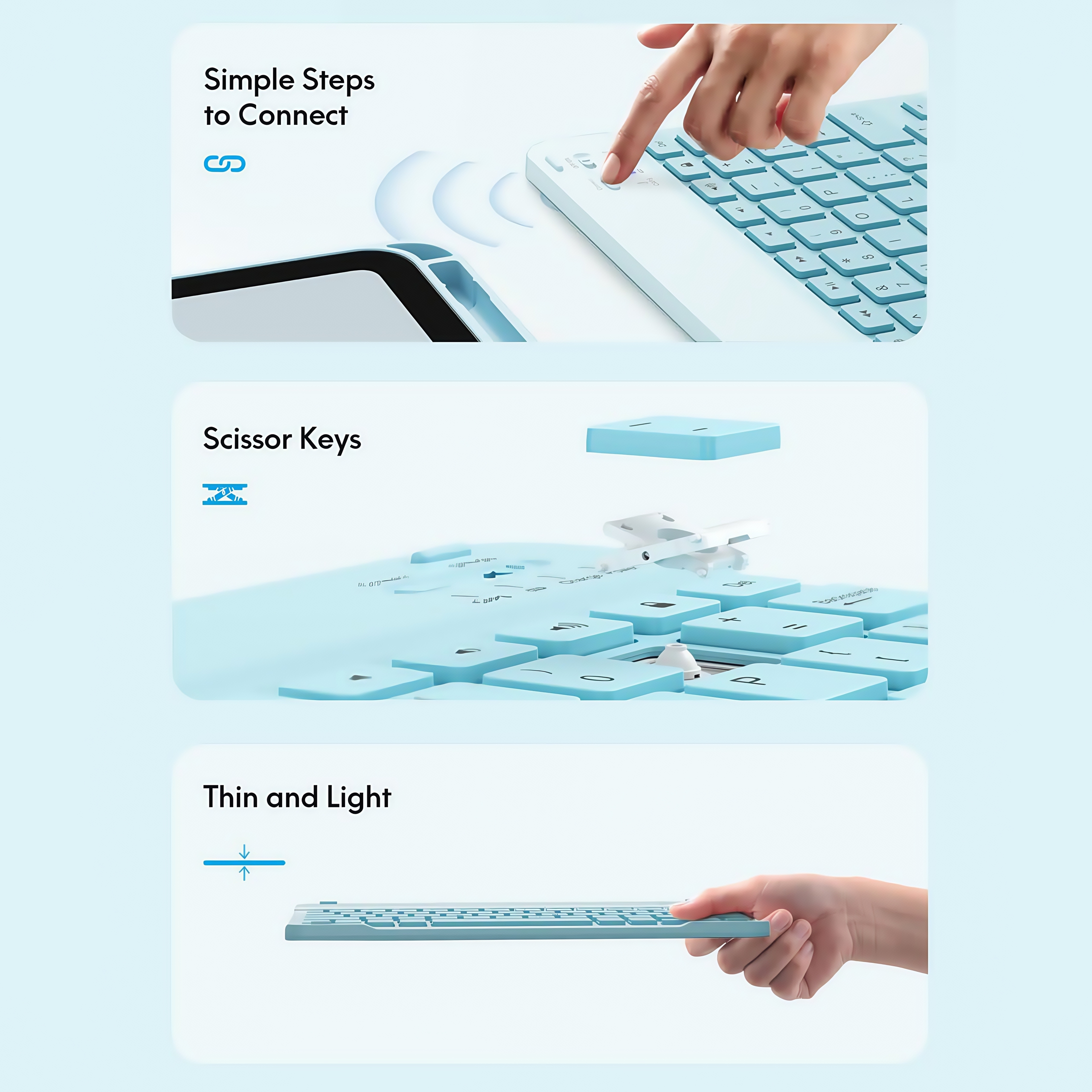 NIXXOS Dành Cho Xiaomi Pad & Redmi Bộ Vỏ Bàn Phím Bluetooth Cho Vỏ Da Redmi Xiaomi Pad 7 / 6 / 5 / Pro 11 '' Redmi SE 11 '' Redmi 2 Khe Cắm Bút Tích Hợp – ảnh mô tả chi tiết 7