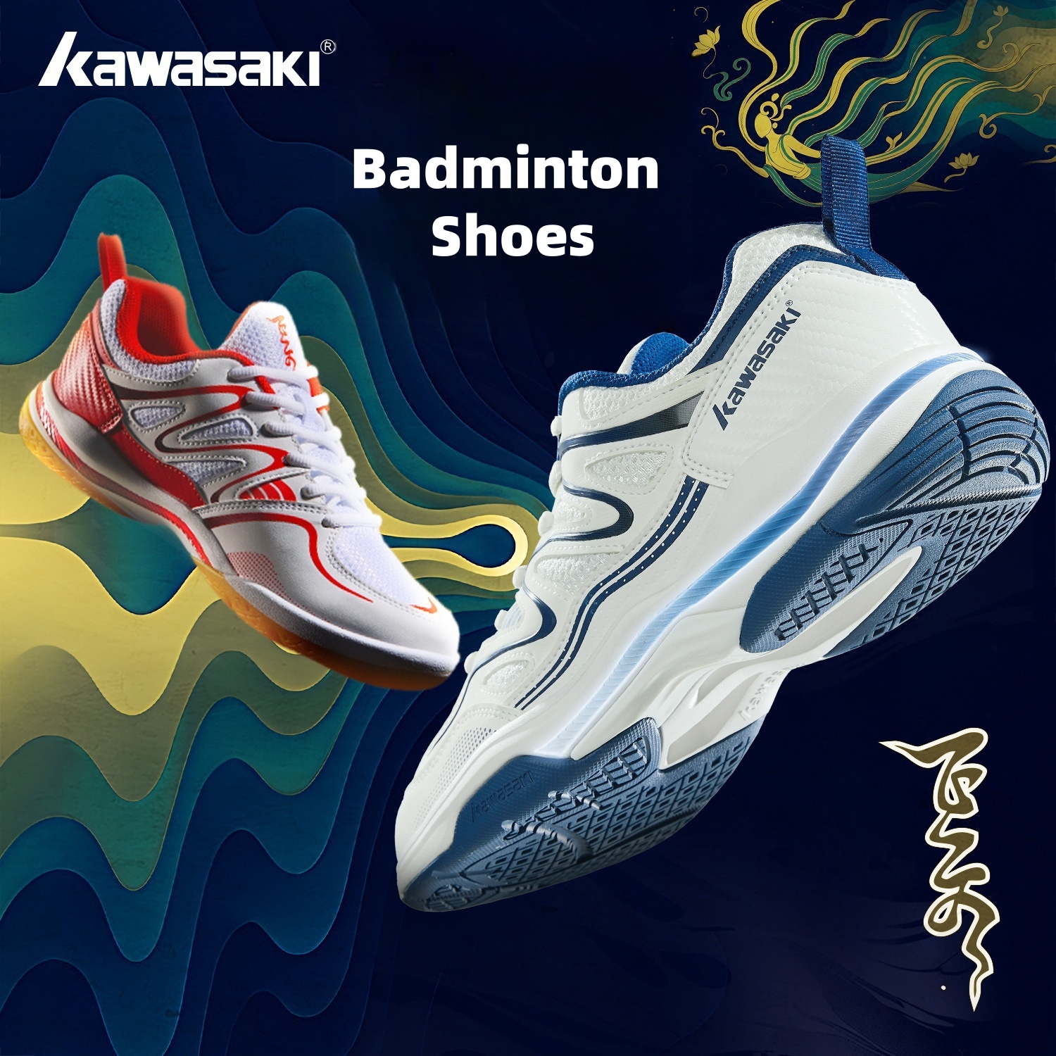 Giày pickleball Kawasaki K2B31-C32016 Apsaras, Chống Trượt & Shock ...
