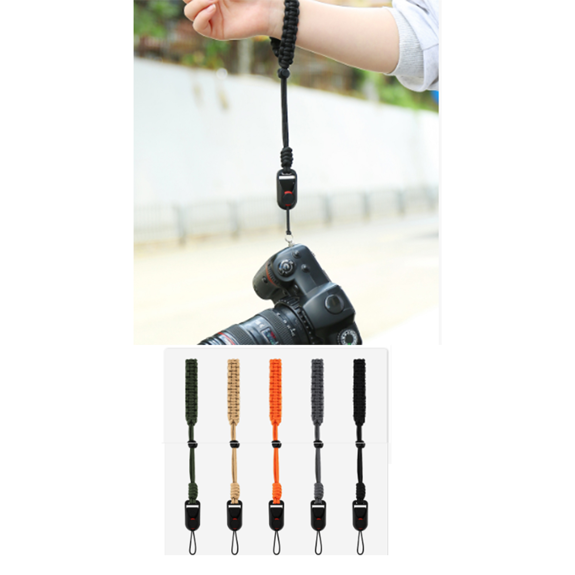 Camera Phát hành nhanh Dây đeo cổ tay Dây đeo cổ tay có thể điều chỉnh ...