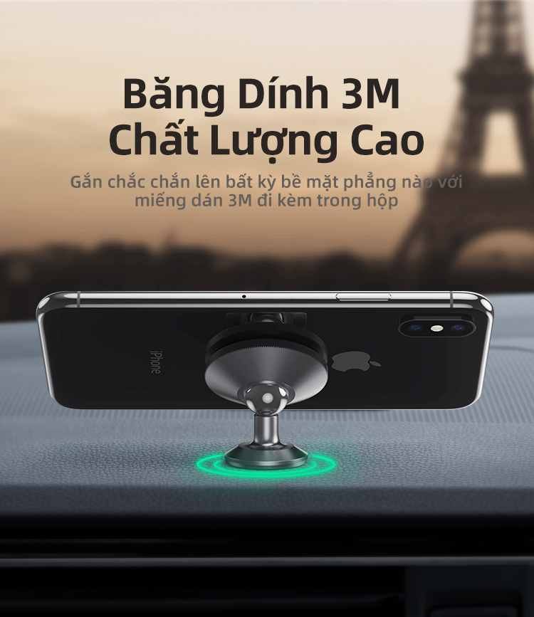 Giá đỡ điện thoại từ tính trên xe UGREEN có nam châm xoay 360°, kích thước mini, tiện dụng cao cấp, cho iPhone 17/16/15/14 Pro max, Samsung S26/25/S24 Ultra – ảnh mô tả chi tiết 3