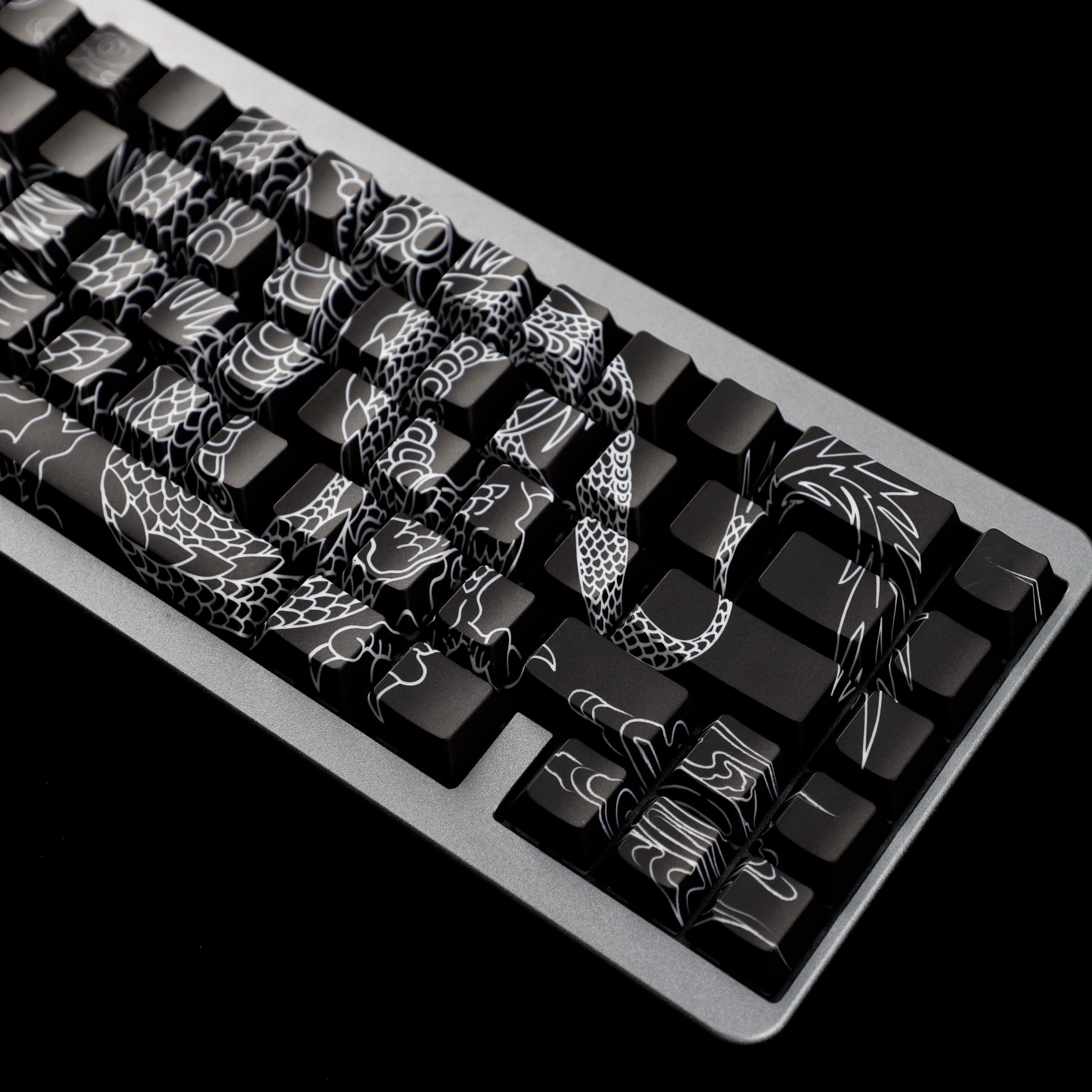 YMDK Trung Quốc Dragon Shadow Keycaps Side-lit PBT Dye Sub Cherry ...