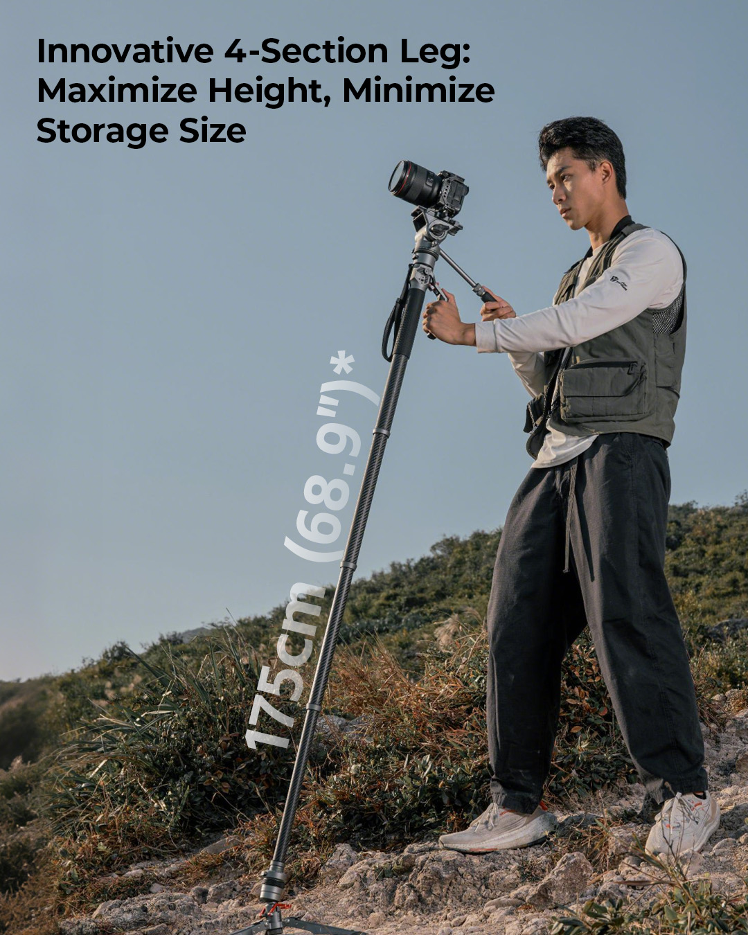 SmallRig Sợi Carbon Chụp Ảnh Monopod / Sợi Carbon Video Monopod #5564 ...