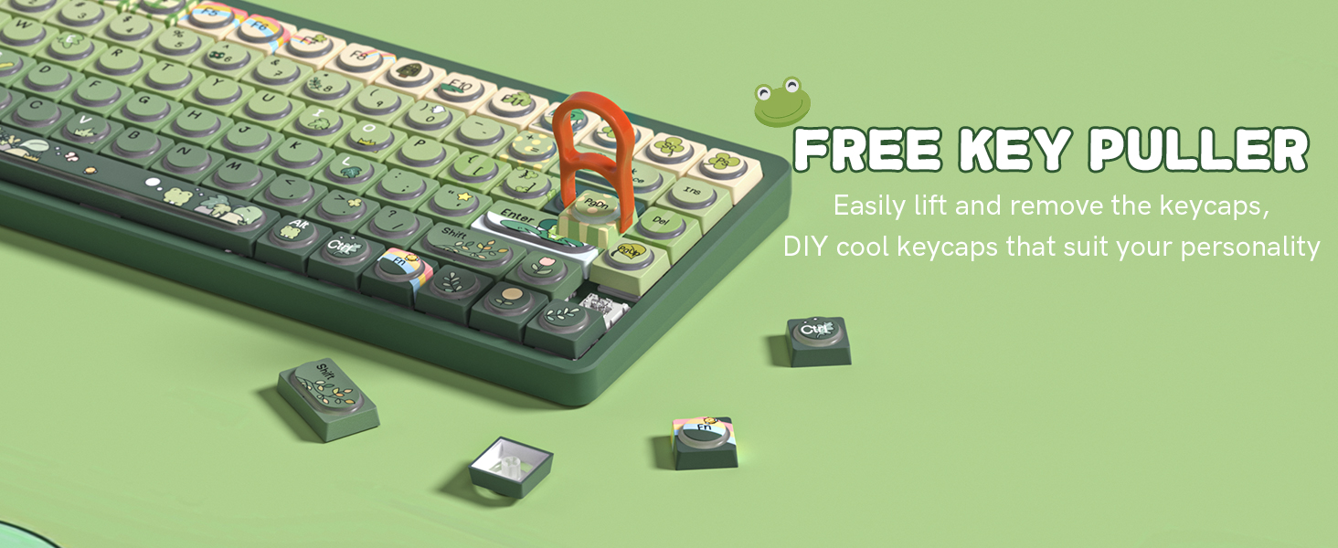 Womier 128 Phím Rainy Frog Day Keycaps Set Custom Retro Mũ chìa khóa ...