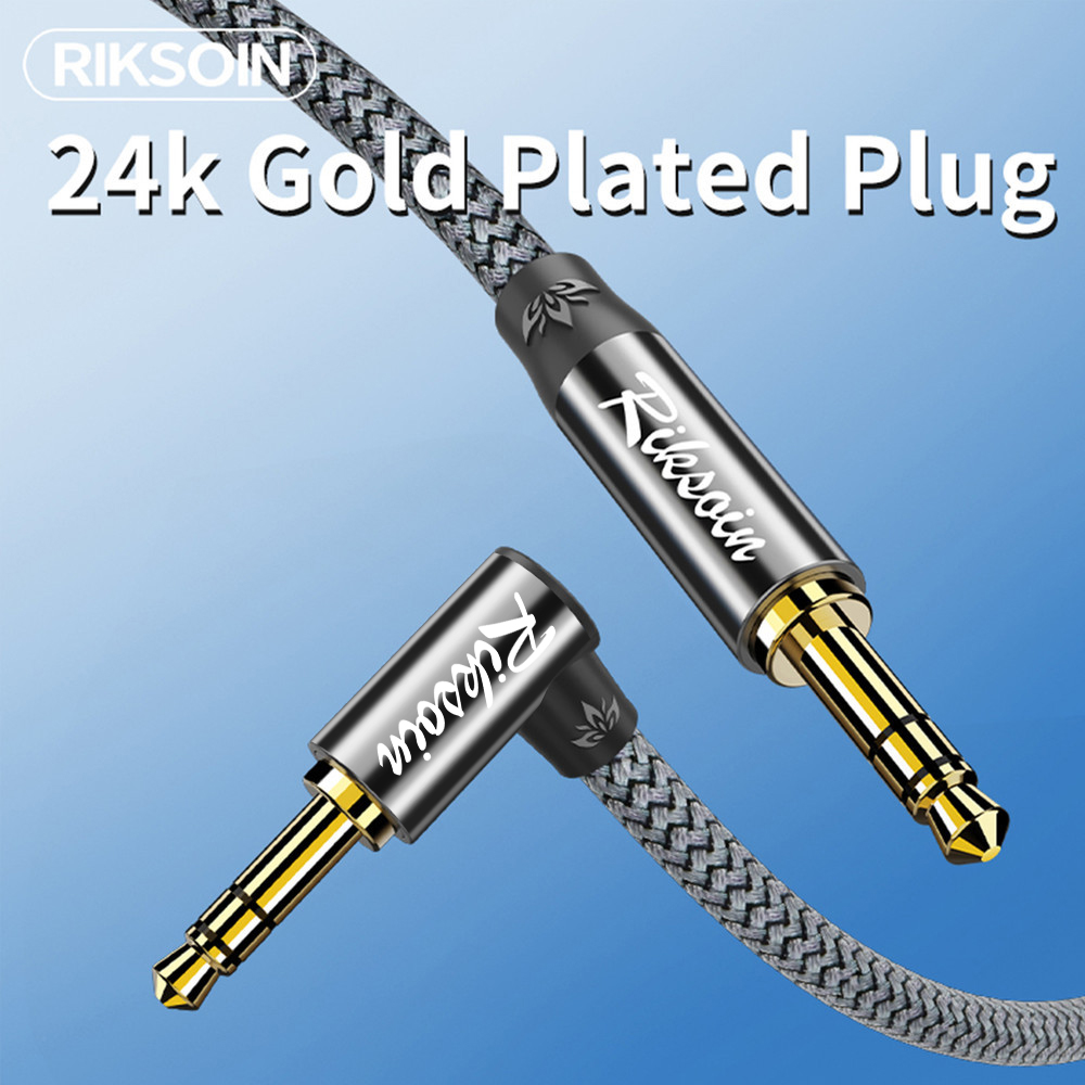 [Shopee Choice] Dây Aux RIKSOIN, Cáp âm thanh nổi 3,5 mm, Cáp Aux ngắn ...