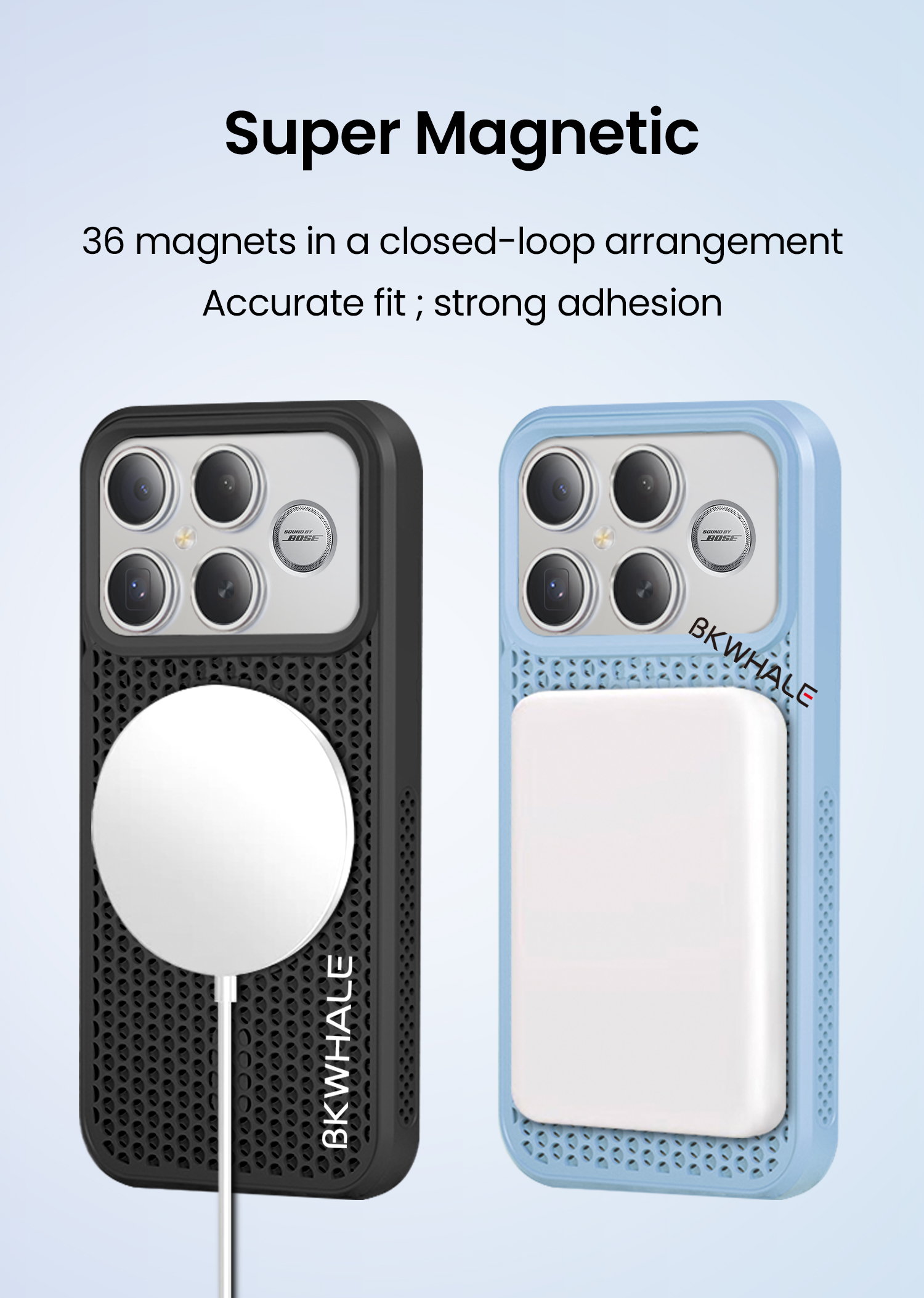 BKWHALE Làm Mát Từ Tính Ốp lưng Xiaomi Poco F9 F8 Ultra F7Ultra F6 Pro F5Pro X8 Pro Max Xiaomi 17 15 14 13T Pro Redmi K60 K70 K90 Pro Max Chống Rơi Ốp Lưng Mềm CasiG – ảnh mô tả chi tiết 5