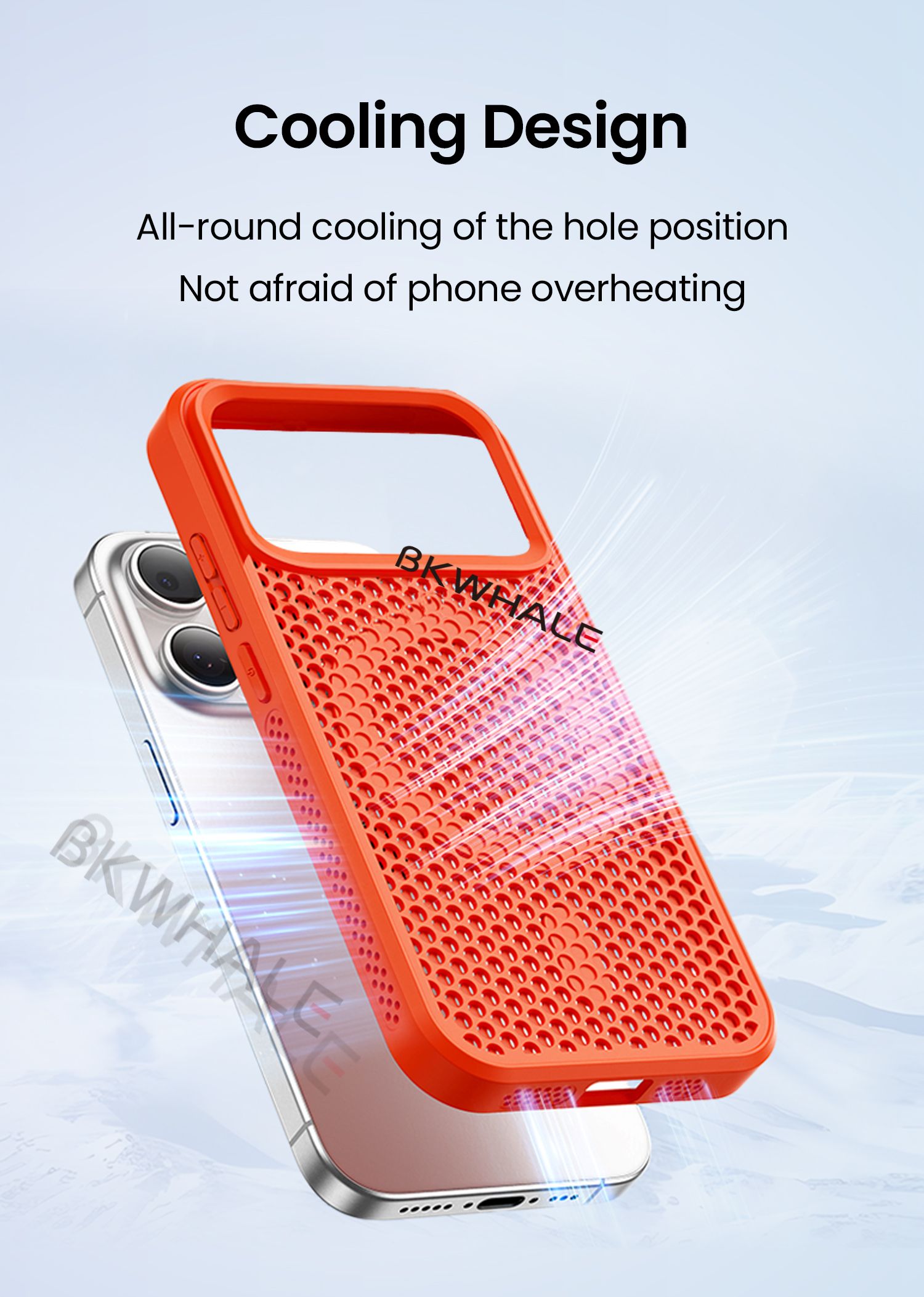 BKWHALE Làm Mát Từ Tính Ốp lưng Xiaomi Poco F9 F8 Ultra F7Ultra F6 Pro F5Pro X8 Pro Max Xiaomi 17 15 14 13T Pro Redmi K60 K70 K90 Pro Max Chống Rơi Ốp Lưng Mềm CasiG – ảnh mô tả chi tiết 2