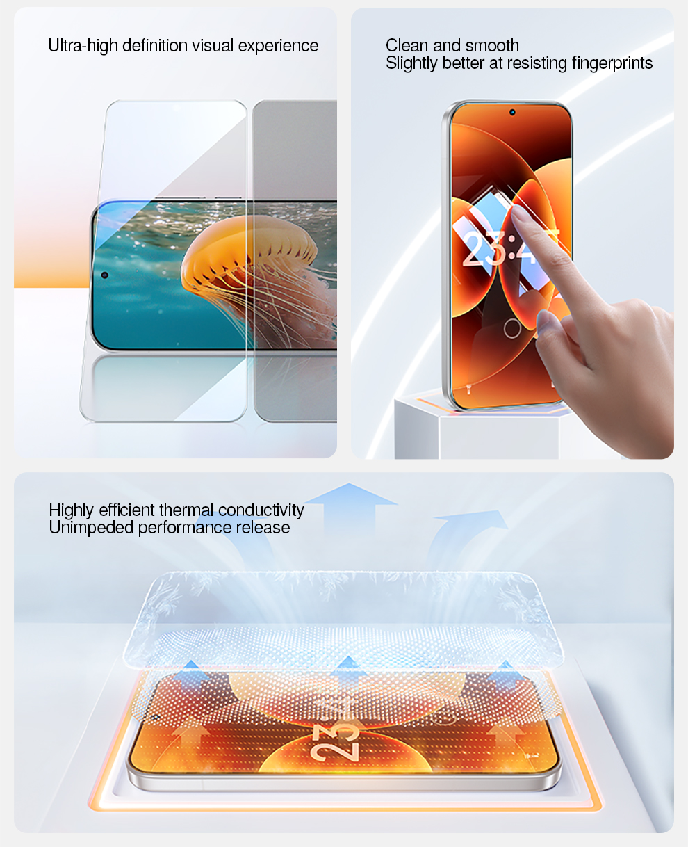 Kính cường lực SmartDevil 2.5D cho Xiaomi 18ProMax / 18Pro / 17 / 17Pro / 17Promax / 17Ultra / 17Max / 15 / 14 / 13 / Redmi K100 / K90 / K80 / K70 Blu-ray HD Mở khóa siêu âm chống… – ảnh mô tả chi tiết 6