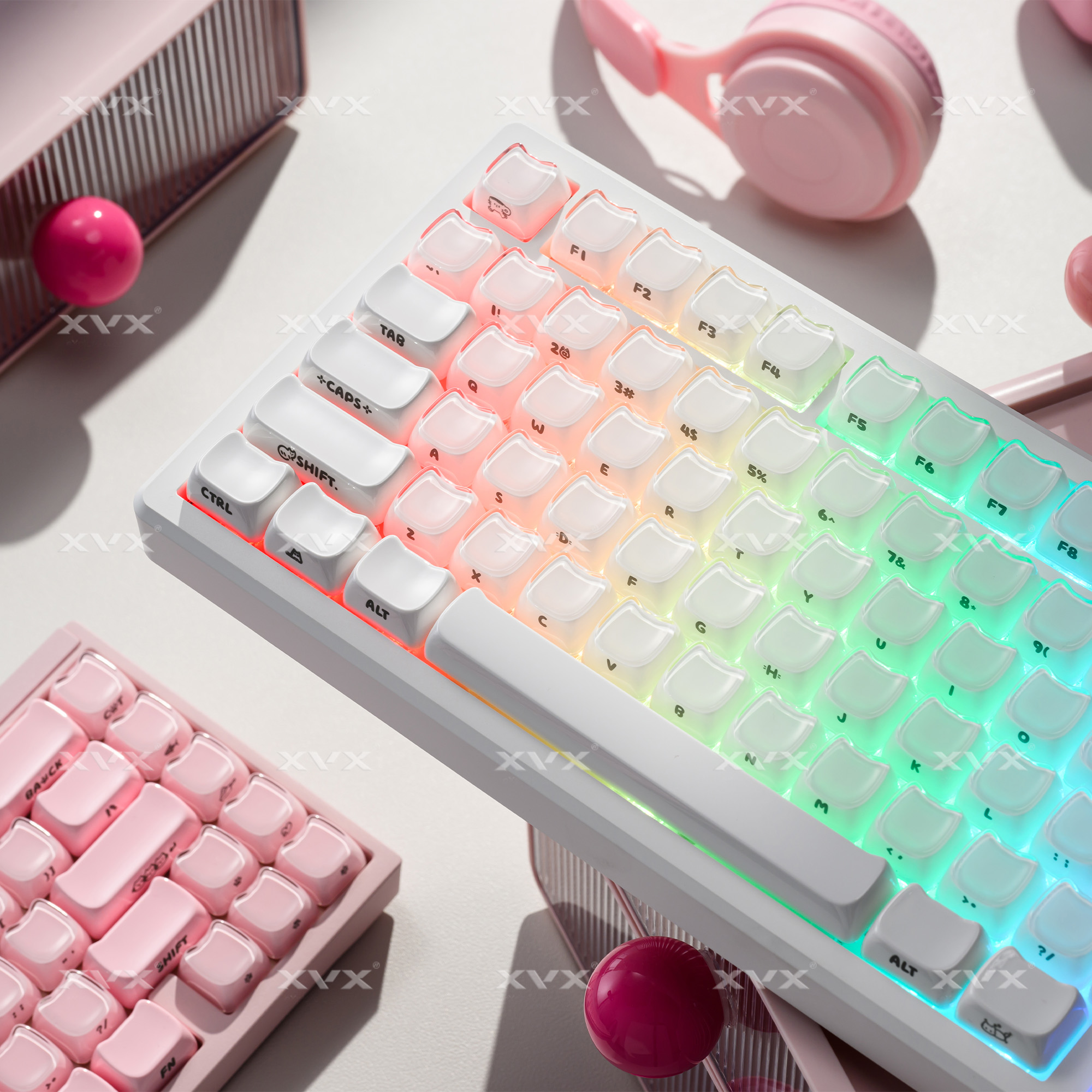 XVX Jelly Jello Pink / Jello Creamy White Side-Printed MAO Profile ...