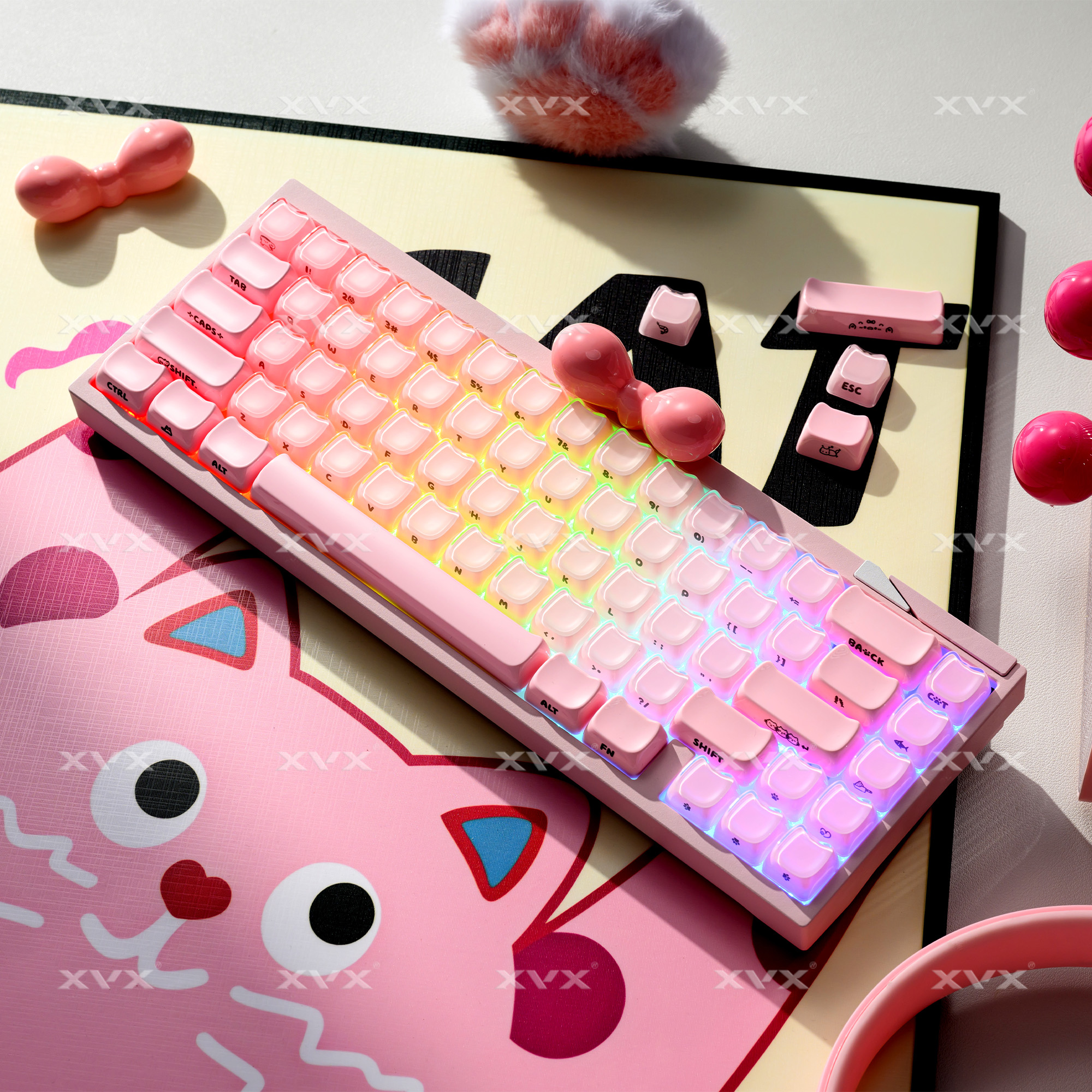 XVX Jelly Jello Pink / Jello Creamy White Side-Printed MAO Profile ...