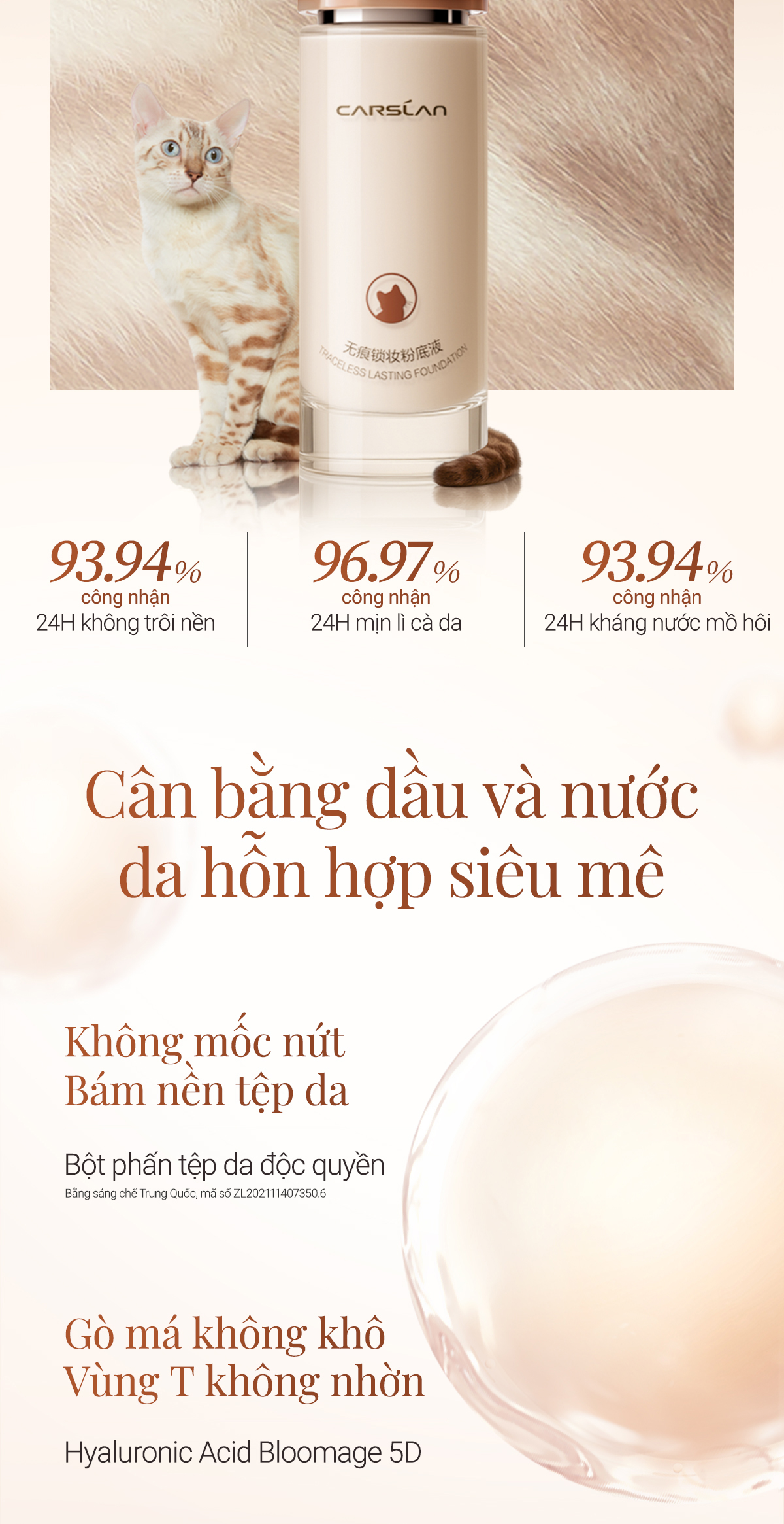 [COMBO] Phấn phủ nén CARSLAN BLACK MAGNET 2.0 8g + Kem nền bám chặt lâu trôi 4.0 30g