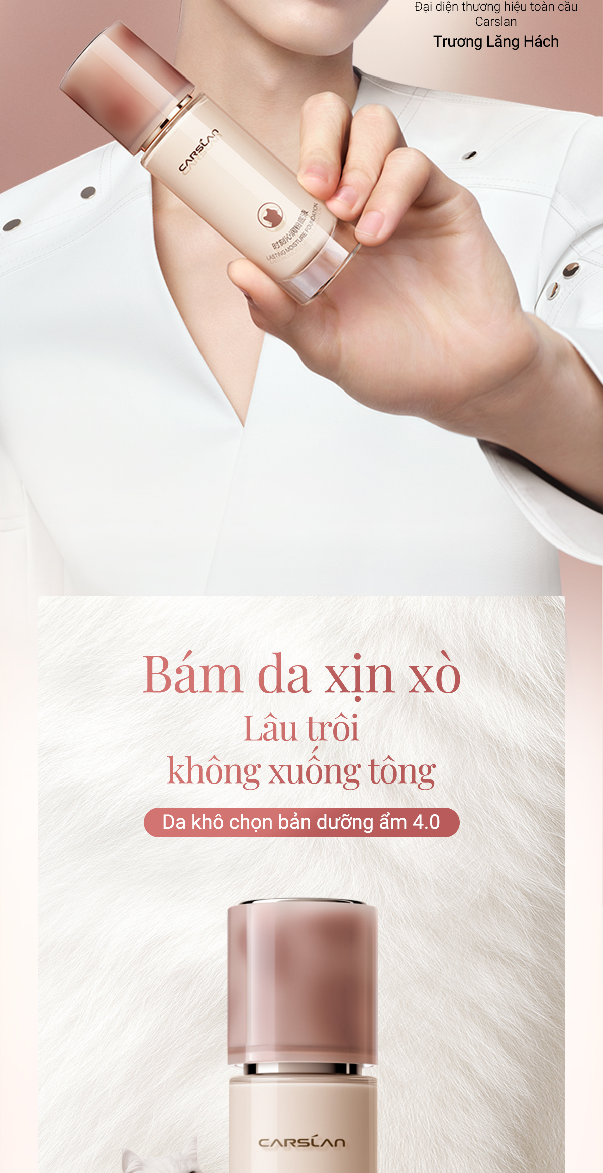 [COMBO] Phấn phủ nén CARSLAN BLACK MAGNET 2.0 8g + Kem nền bám chặt lâu trôi 4.0 30g