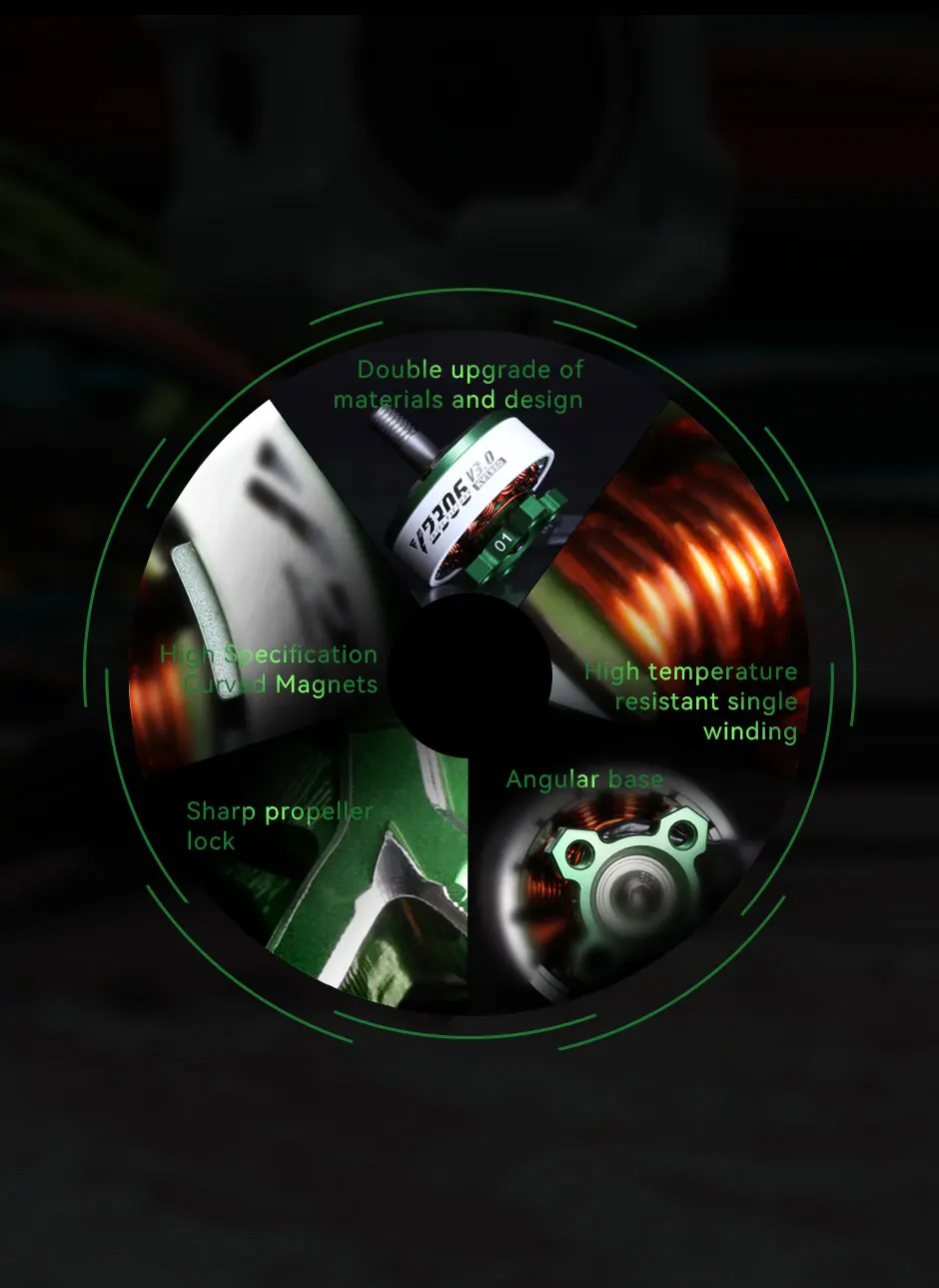 T-MOTOR Velox V2306 V3 Động Cơ DIY Phần Không Chổi Than Đua Xe Tự Do ...