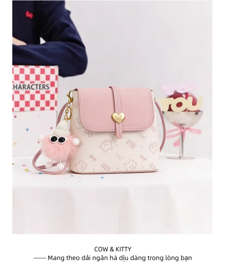 Cow&Kitty/BORRY ROSA Túi đeo chéo với màu sắc đa năng Một chiếc túi đeo ...