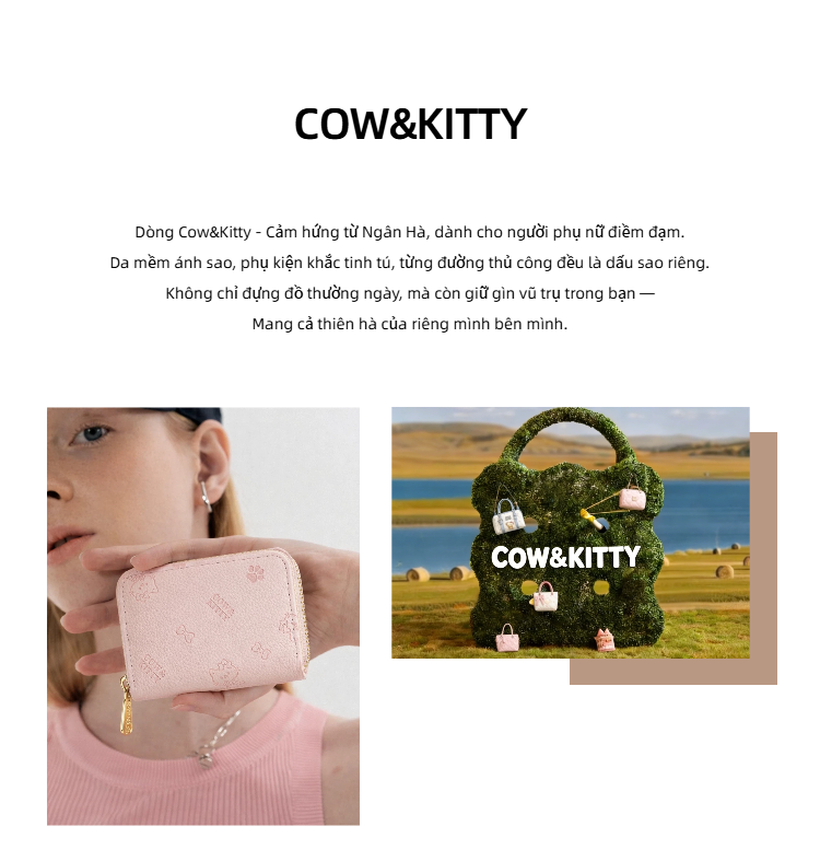Hộp Đựng Thẻ Cow&Kitty/BORRY ROSA Hộp Đựng Thẻ Mini Nữ - Hộp Đựng Thẻ ...