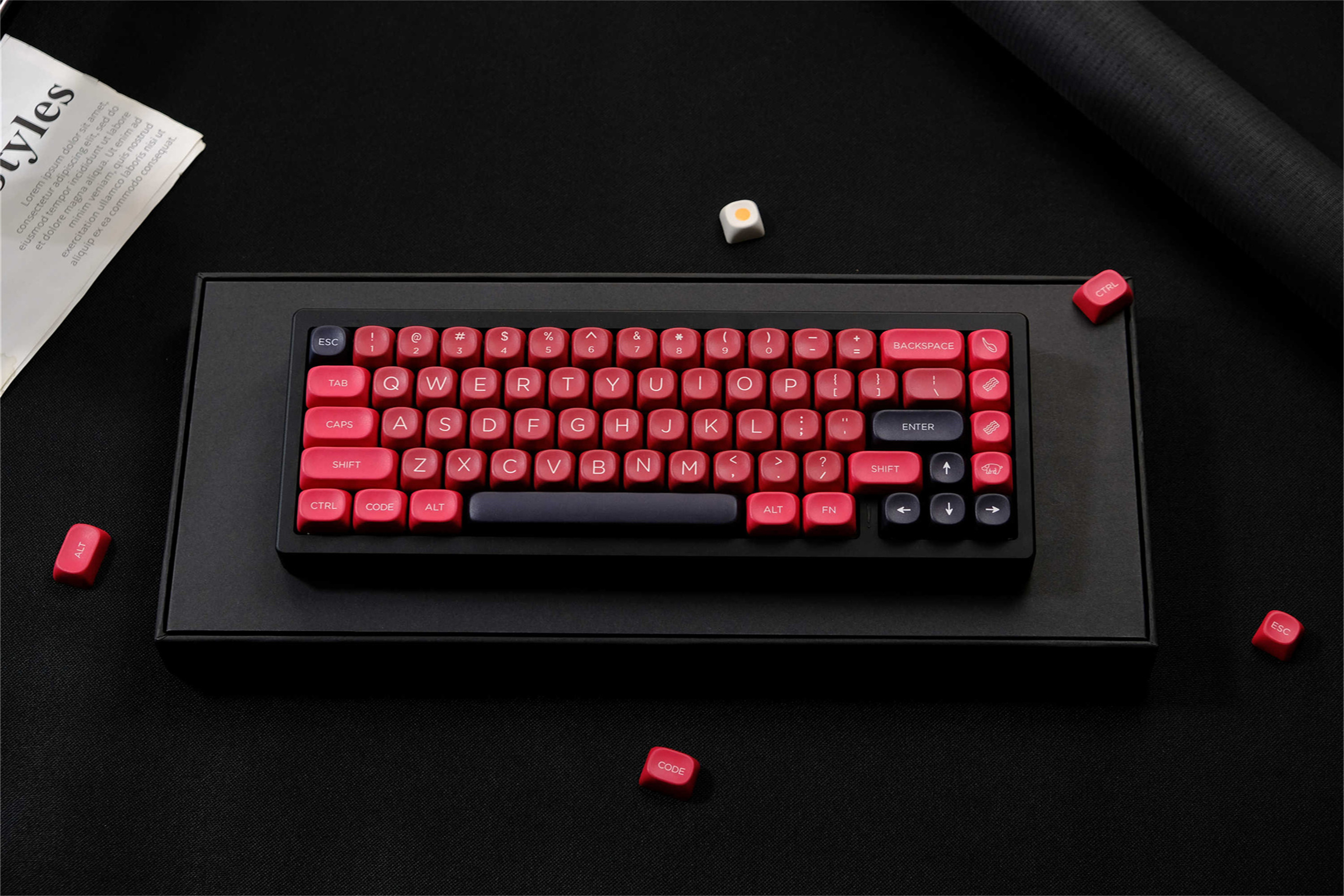 GMK Jamón Keycaps 126 Phím Chất Liệu PBT MOA Profile DYE-SUB Keycap Cho ...