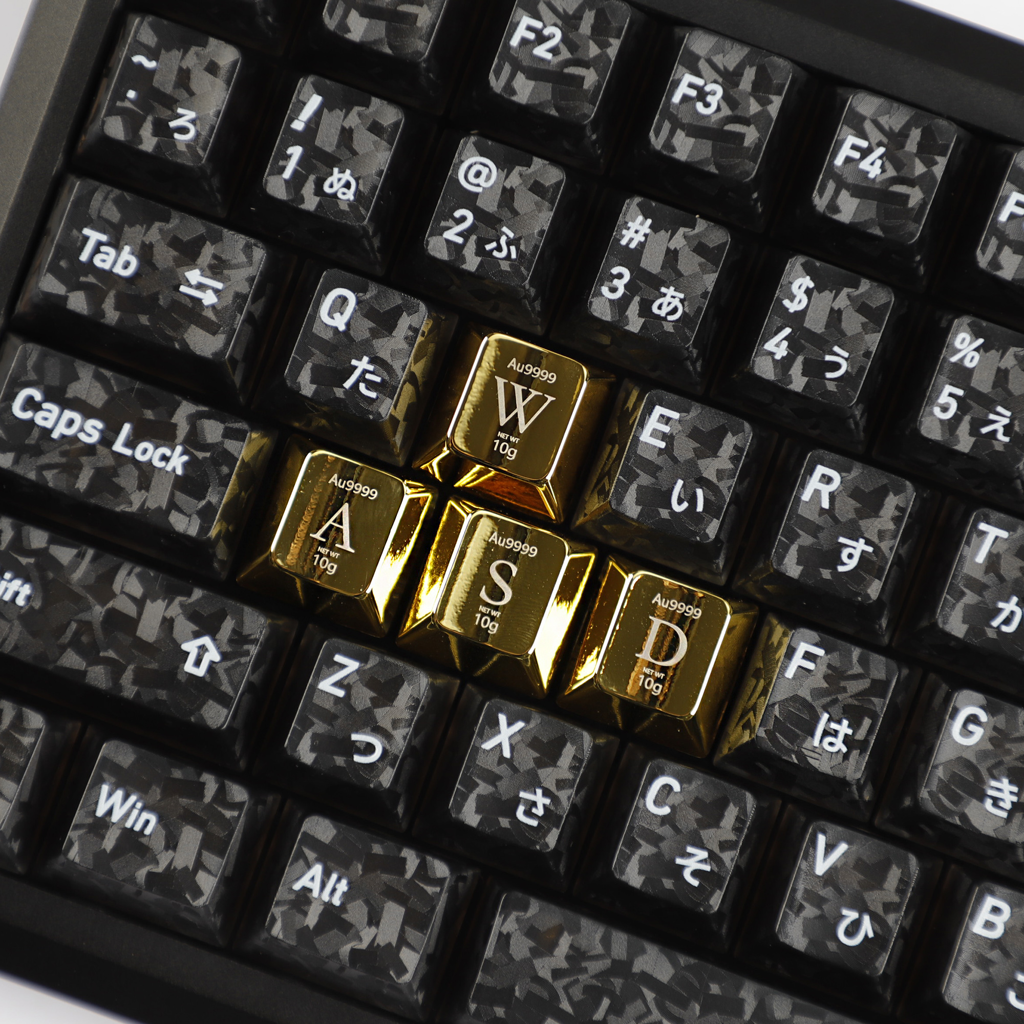 YMDK Mạ Điện Hợp Kim Kẽm Keycaps Cá Tính Cherry R4 1u Phím Mũi Tên WASD ...
