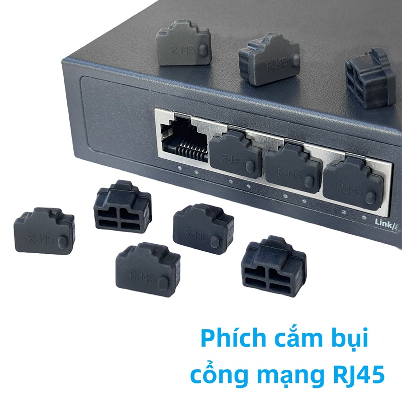 [100 CÁI] Ethernet Sealer Cổng Cáp Mạng RJ45 Chống Bụi Cắm Máy Tính LAN ...
