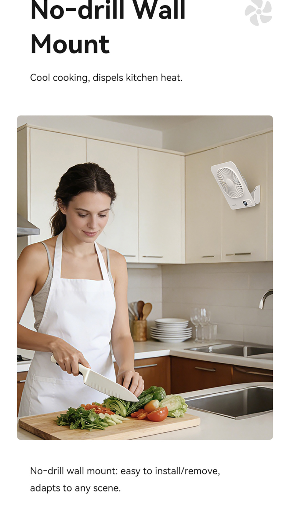 Tính năng đế từ tính hút chặt bề mặt của quạt để bàn USAMS