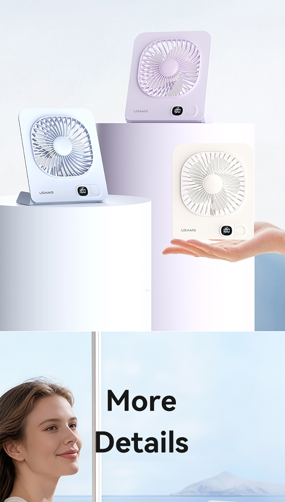 Cấu trúc cánh quạt tối ưu cho luồng gió mát tự nhiên êm ái