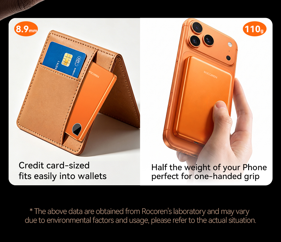 Rocoren Từ Tính Không Dây Power Bank 10000mAh Màn Hình Kỹ Thuật Số Powerbank 5000mAh Siêu Mỏng Di Động Sạc Pin Cho iPhone 18 17 Pro Max – ảnh mô tả chi tiết 6
