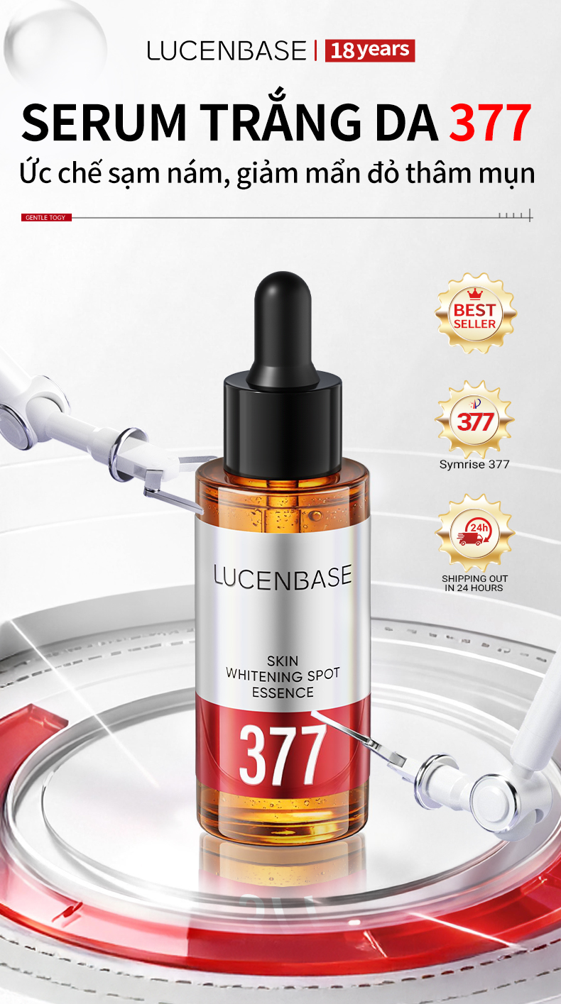 LUCENBASE Serum dưỡng trắng 377 dành cho da nhạy cảm giảm vết thâm ...