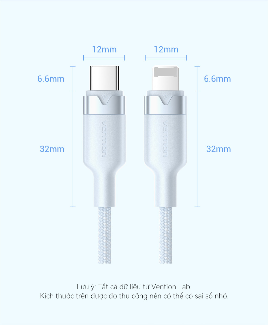 Vention Cáp Sạc Nhanh 27W PD USB-C Lightning 1.2m - Cho iPhone 14/13/12/11 & iPad - Chính Hãng, Sạc Nhanh 27W – ảnh mô tả chi tiết 9