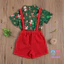 Bộ đồ phong cách ông già Noel gồm áo sơ mi tay ngắn và quần thời trang với nhiều kiểu tùy chọn