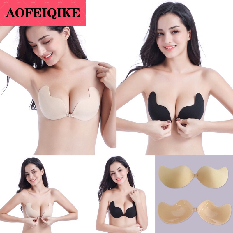 AOFEIQIKE Áo Bra Dán Silicon - Áo Ngực Tạo Khe Mặc Váy Cưới Hoặc Đầm Hở Vai Hình Xoài