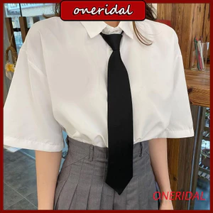 Oneri Cà Vạt Lụa Trơn Màu Phong Cách Đơn Giản Cổ Điển Dành Cho Nam Và Nữ
