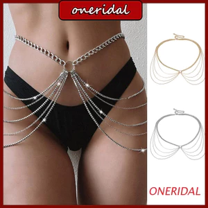 Body Chain Waist Chains with Long Tassel Decor Party Night Club Body Shinning Jewelry Accessories for Women and Girls