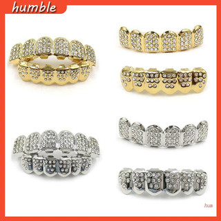 Hàm Răng Màu Vàng / Bạc Đính Kim Cương Giả Dùng Hóa Trang Răng