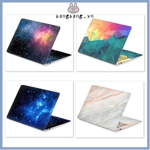 Decal dán laptop họa tiết nghệ thuật nhiều màu sắc cho HP/ Acer/ Dell /ASUS/ Sony/Xiaomi/Macbook Air