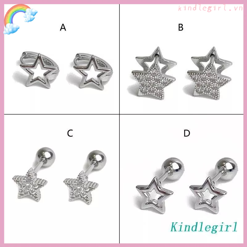 Bông Tai Hình Ngôi Sao Xinh Xắn Thời Trang Cho Nam Nữ