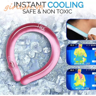Summer Ice Cooling Ring đeo cổ làm mát ngoài trời, cảm giác lạnh, hỗ trợ thể thao