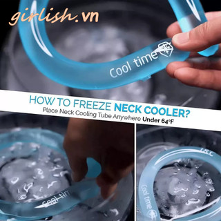 Summer Ice Cooling Ring đeo cổ làm mát ngoài trời, cảm giác lạnh, hỗ trợ thể thao