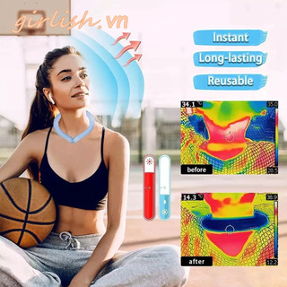 Summer Ice Cooling Ring đeo cổ làm mát ngoài trời, cảm giác lạnh, hỗ trợ thể thao