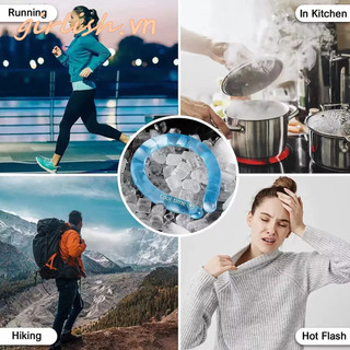 Summer Ice Cooling Ring đeo cổ làm mát ngoài trời, cảm giác lạnh, hỗ trợ thể thao