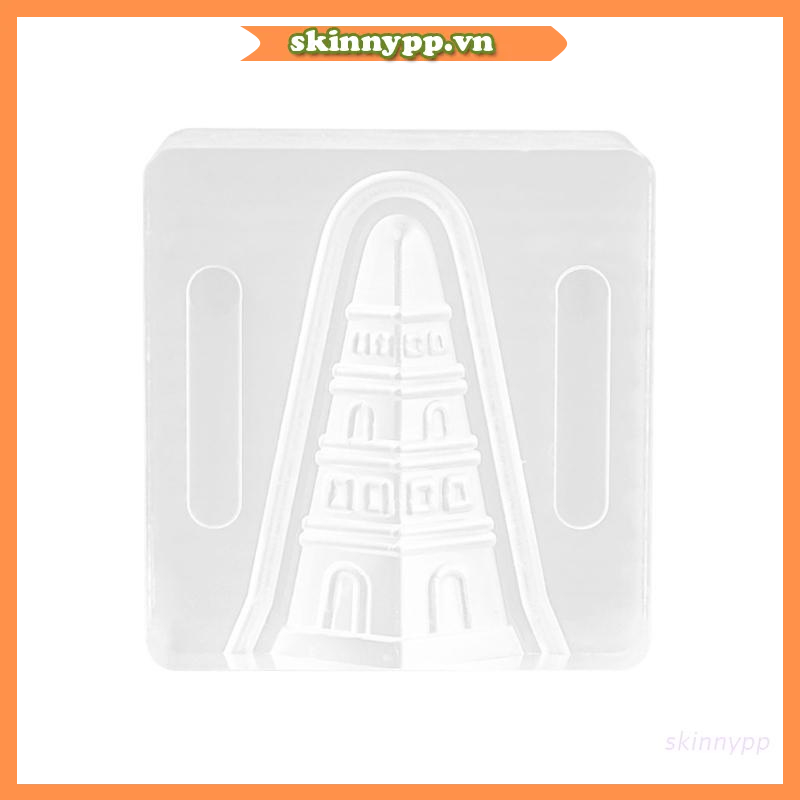 Khuôn làm nhang thơm hình tháp chùa bằng acrylic trong suốt DIY