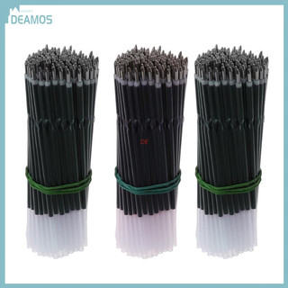 100Pcs 0.7mm Ballpoint Pen Refill Black Blue Red Stationery School Office Supply
