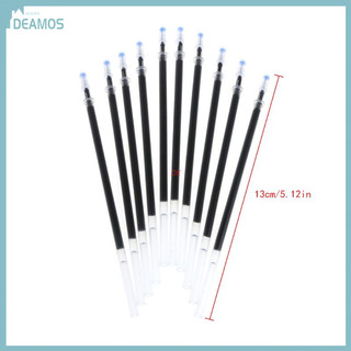 10Pcs 0.38mm 0.5mm Gel Ink Ballpoint Pen Refill Black Blue Red Stationery Supply