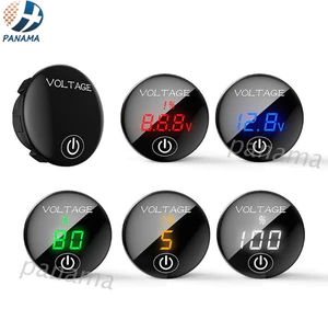 Vôn kế kỹ thuật số hiển thị LED DC 5v-48v dành cho xe mô tô/ ô tô tùy chọn màu sắc