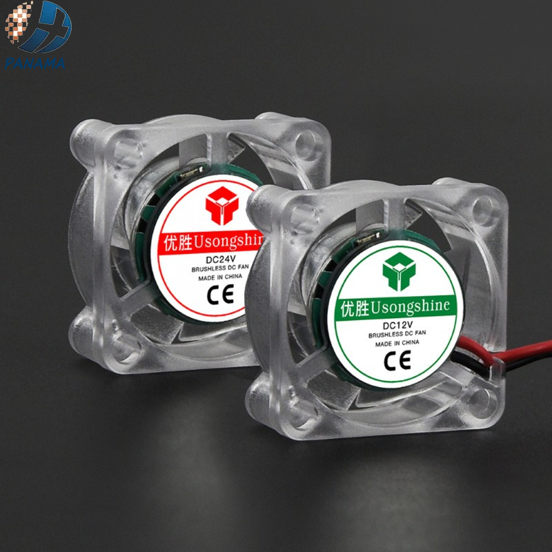 Quạt Tản Nhiệt 2510 3010 4010 12v 24v Có Đèn Led Phát Sáng Không Gây Tiếng Ồn Cho Máy In 3d