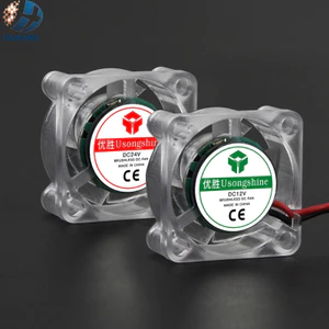 Quạt Tản Nhiệt 2510 3010 4010 12v 24v Có Đèn Led Phát Sáng Không Gây Tiếng Ồn Cho Máy In 3d