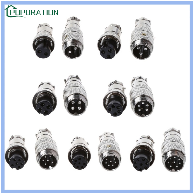 Bộ Phích Cắm Lỗ Cắm Nối GX16 Hàng Không 2/3/4/5/6/7/8 Chân
