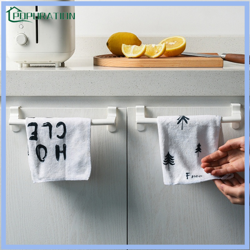 Towel Rack Over Door Towel Bar Hanging Holder for Bathroom Kitchen Cabinet Door