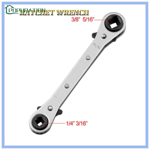 Cờ lê bánh cóc 2 đầu 3/ 16" 1/ 4" 5/ 16" 3/ 8" dành cho máy điều hòa không khí/ tủ lạnh