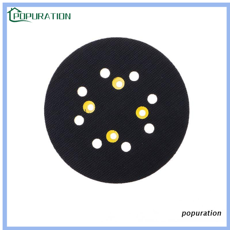 Tấm Đệm Chà Nhám 5 Inch 125 MM 8 Lỗ Kèm 4 Móc Chuyên Dụng Dành Cho Máy Mài