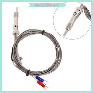 K Type Thermocouple Temperature Sensor Bayonet Compression Spring with 2m Cable