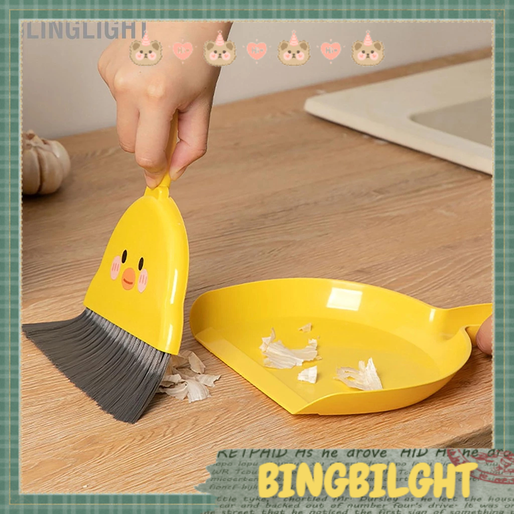 [Hàng Sẵn] Bộ Chổi Và Đồ Hốt Rác Mini Bằng Nhựa, Chổi Em Bé、Chổi Quét ...