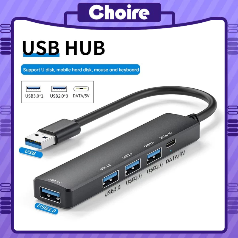 Hub Type C và hub USB 3.0 tốc độ cao tăng cổng chia usb mở rộng kết nối ...